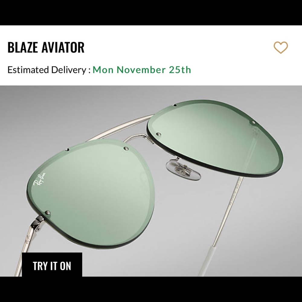 RAY-BAN BLAZE AVIATOR W/ $25 special edition case!